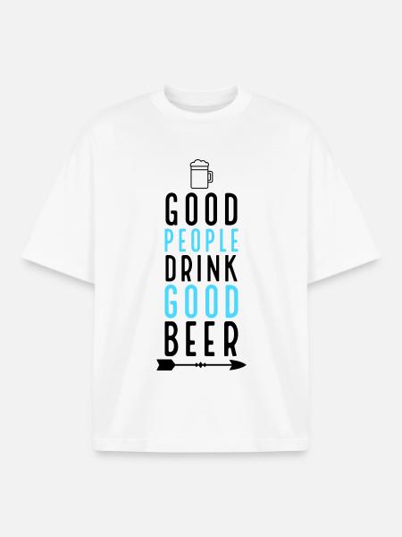 Bière - T-shirt unisexe boxy épais biologique Stanley/Stella - blanc