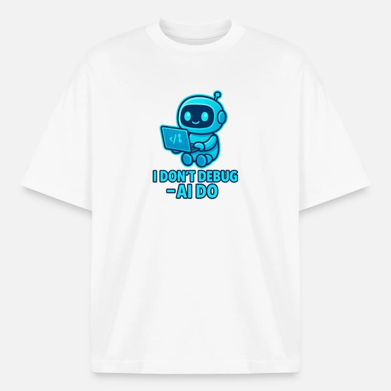 KI Debug: AI übernimmt das Debuggen - Boxy Heavyweight Unisex Organic T-Shirt von Stanley/Stella - Weiß