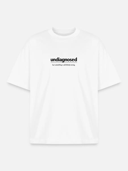 ✨️ undiagnosed ✨️ - Boxy Heavyweight Unisex Organic T-Shirt by Stanley/Stella - white