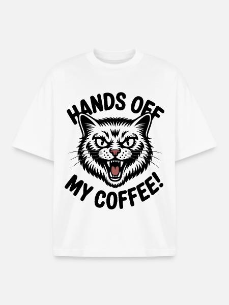Coffee is mine - Boxy Heavyweight Unisex Organic T-Shirt by Stanley/Stella - white