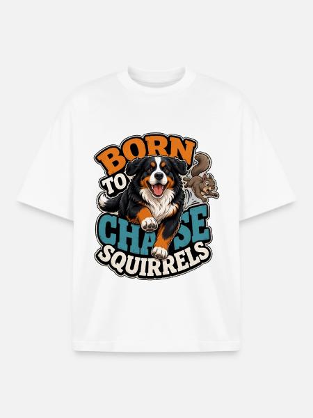 Berner Sennenhund - Boxy Heavyweight Unisex Organic T-Shirt von Stanley/Stella - Weiß