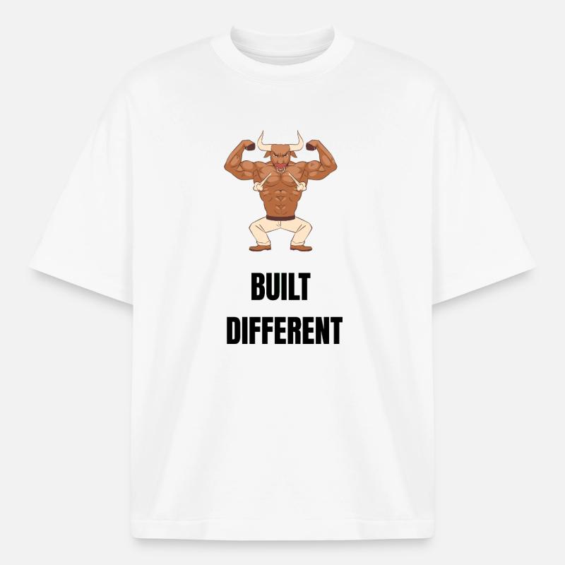 Construit différemment - T-shirt unisexe boxy épais biologique Stanley/Stella - blanc