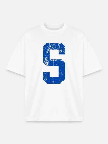 Retro Sport Letters - Boxy Heavyweight Unisex Organic T-Shirt by Stanley/Stella - white