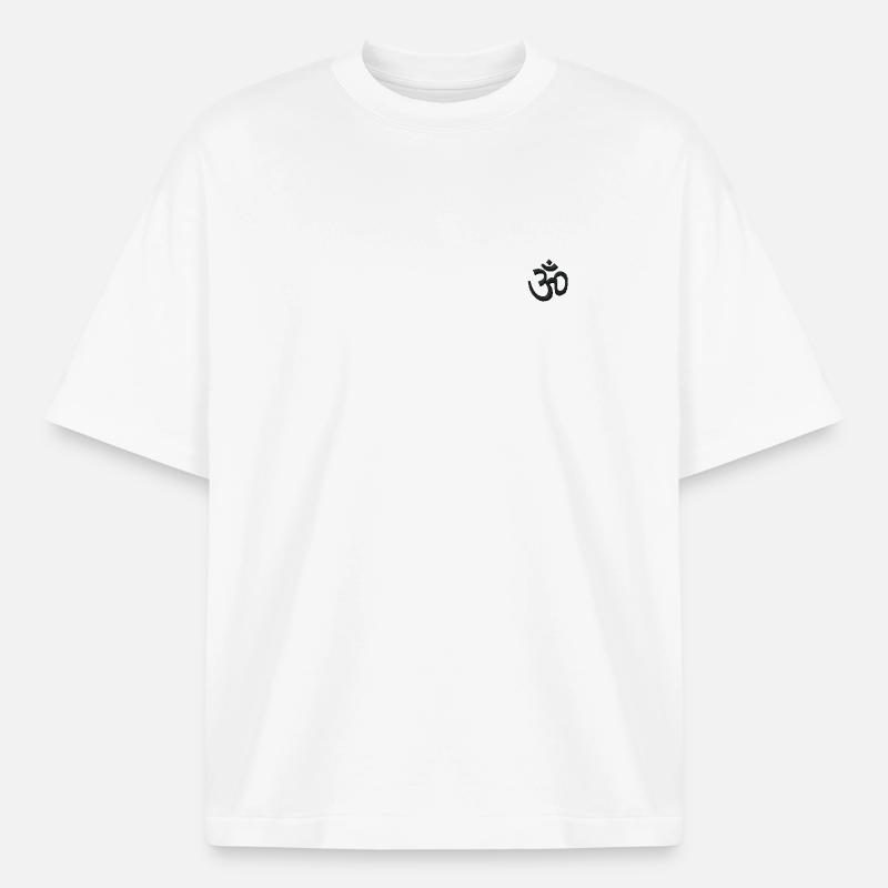 Om Symbol - Heavyweight Boxy Unisex T-Shirt by Stanley/Stella - white