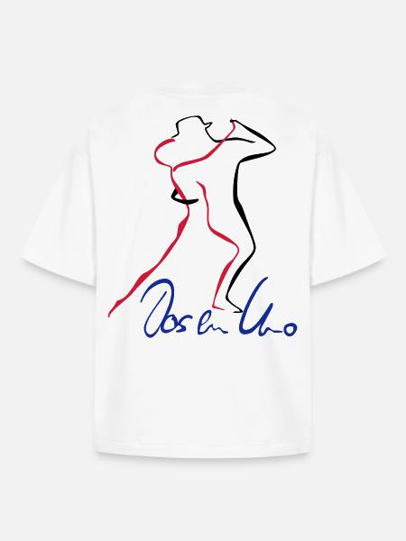 Tango Dos en Uno - Boxy Heavyweight Unisex Organic T-Shirt von Stanley/Stella - Weiß