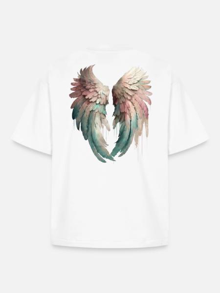Angel s wings - Boxy Heavyweight Unisex Organic T-Shirt by Stanley/Stella - white