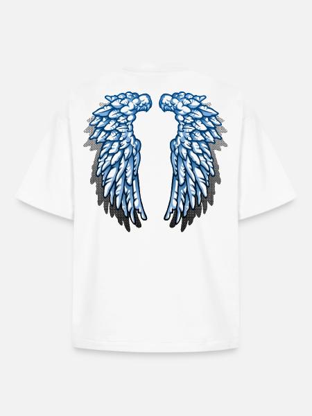 Je suis un ange - T-shirt unisexe boxy épais biologique Stanley/Stella - blanc