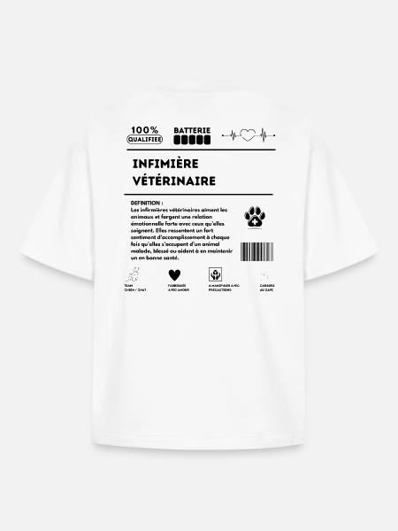 ASV_chien_chat_-1- - T-shirt unisexe boxy épais biologique Stanley/Stella - blanc