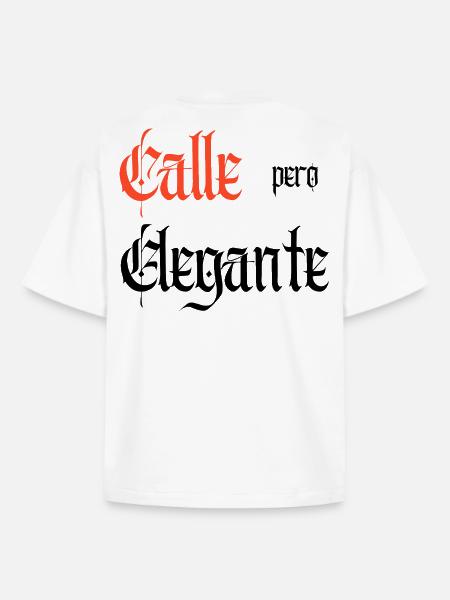 Calle Pero Elegante - Boxy Heavyweight Unisex Organic T-Shirt von Stanley/Stella - Weiß