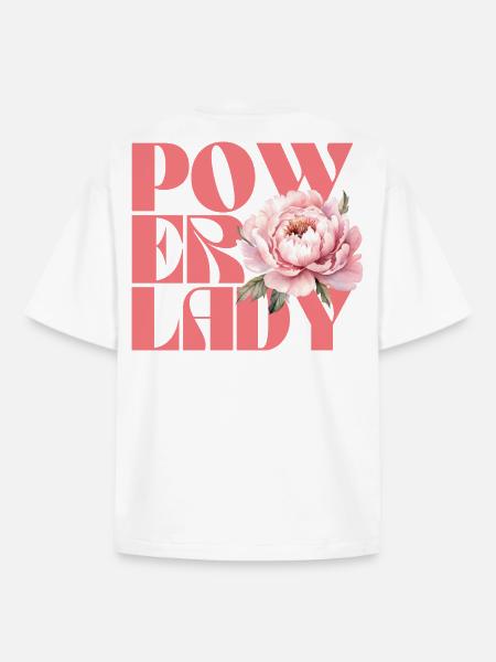 Power lady - Boxy Heavyweight Unisex Organic T-Shirt by Stanley/Stella - white