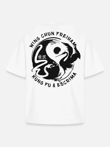 Wing Chun Kung-Fu - Boxy Heavyweight Unisex Organic T-Shirt by Stanley/Stella - white