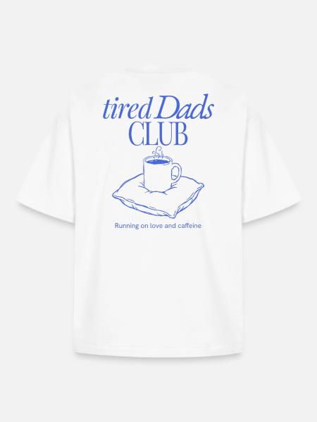 Tired Dads Club Coffee - Boxy Heavyweight Unisex Organic T-Shirt by Stanley/Stella -  - Back