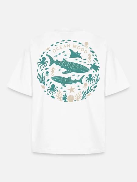 Ocean Mood - Boxy Heavyweight Unisex Organic T-Shirt by Stanley/Stella - white
