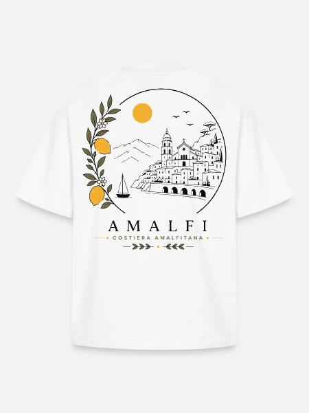 Amalfi Küste - Boxy Heavyweight Unisex Organic T-Shirt von Stanley/Stella - Weiß