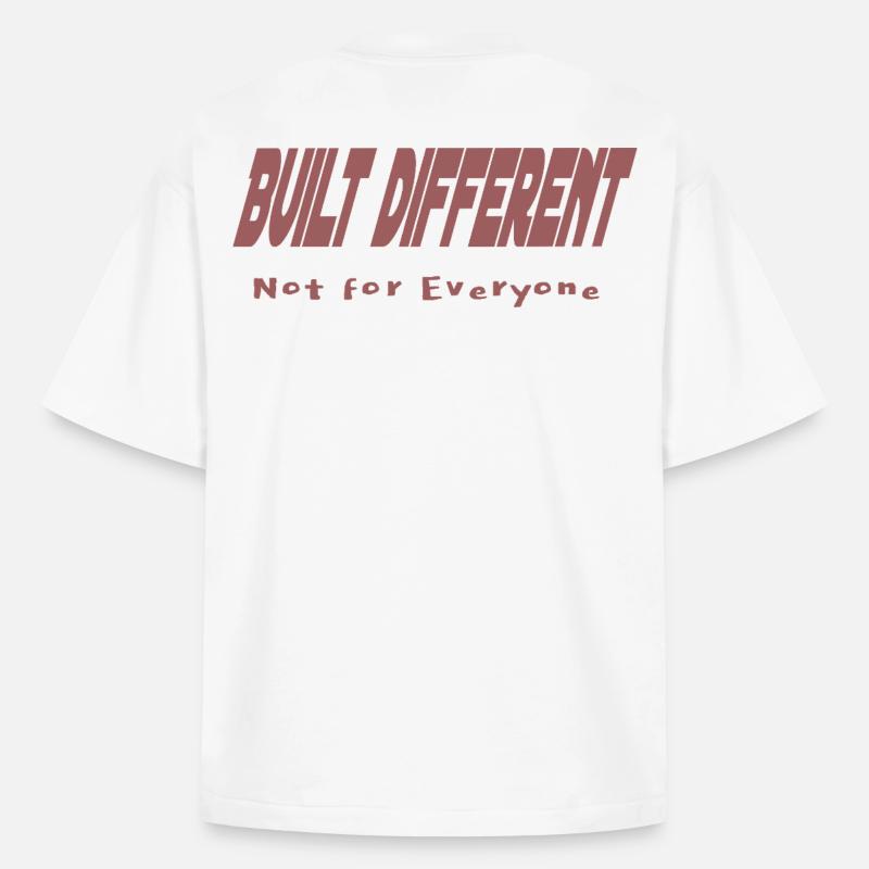 Construit différemment – pas pour tout le monde - T-shirt unisexe boxy épais biologique Stanley/Stella - blanc