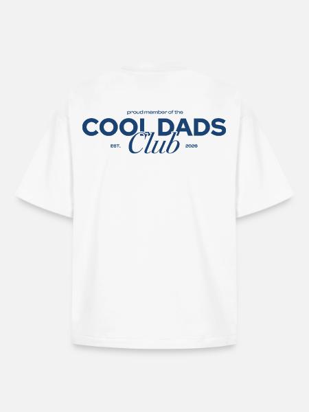 Cool Dads Club - Boxy Heavyweight Unisex Organic T-Shirt by Stanley/Stella - white