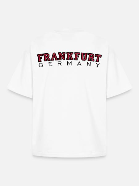 Frankfurt Germany (Rot) - Boxy Heavyweight Unisex Organic T-Shirt von Stanley/Stella - Weiß