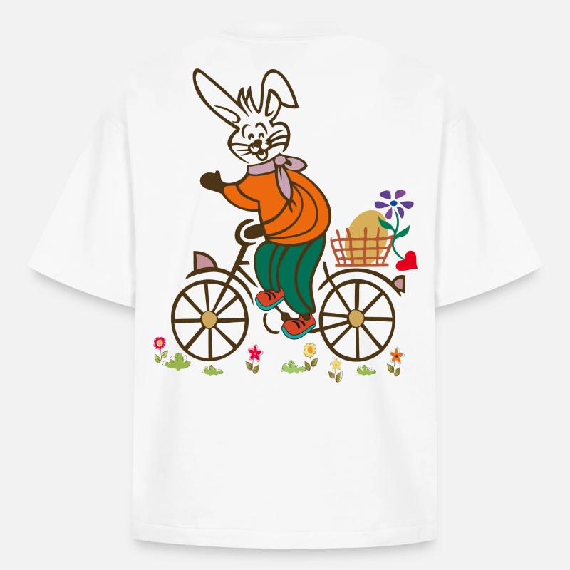 Easter , Easter Egg, Easter - Heavyweight Boxy Unisex T-Shirt by Stanley/Stella - white