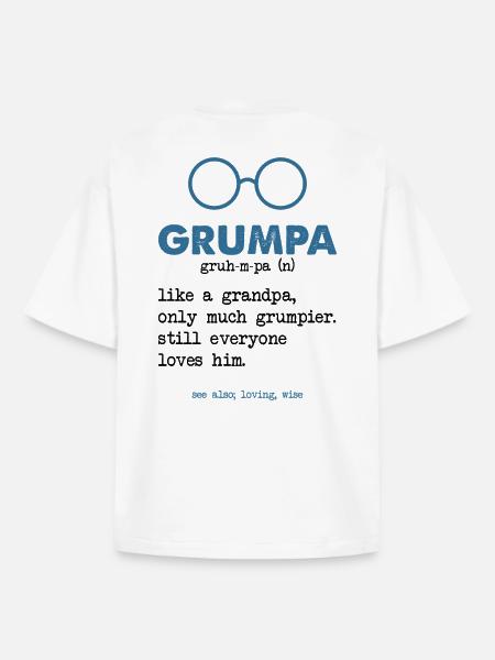 Grandpa - Opa - Boxy Heavyweight Unisex Organic T-Shirt von Stanley/Stella - Weiß