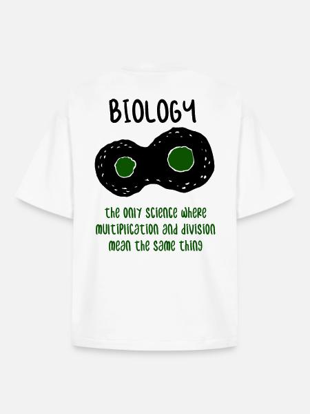 Biology teacher science gift - Boxy Heavyweight Unisex Organic T-Shirt by Stanley/Stella - white