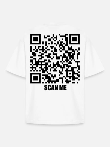 Quote Message – Kiss Me - Boxy Heavyweight Unisex Organic T-Shirt by Stanley/Stella - white