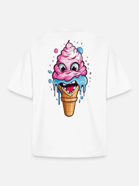 Verspieltes Eistopping-Motiv für Kinder - Boxy Heavyweight Unisex Organic T-Shirt by Stanley/Stella - white