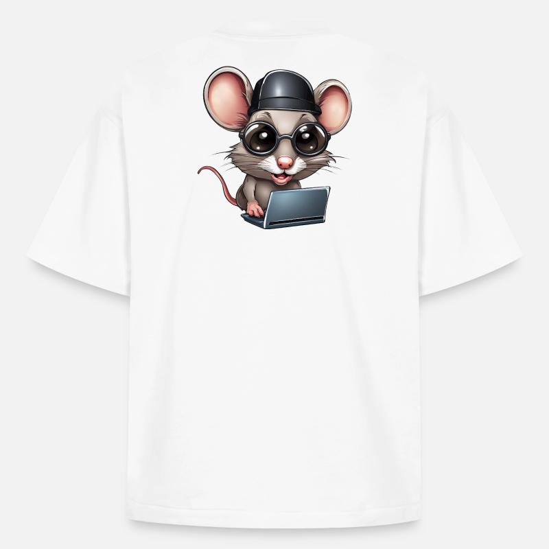 computer, computer geek, computer scientist - Heavyweight Boxy Unisex T-Shirt by Stanley/Stella - white