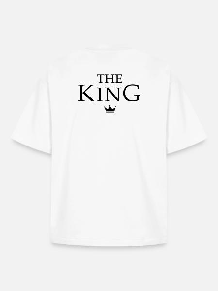 King Queen Partnerlook - Boxy Heavyweight Unisex Organic T-Shirt von Stanley/Stella - Weiß