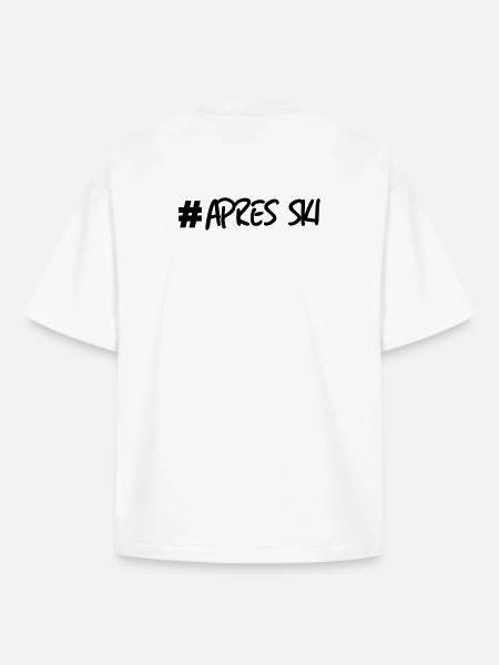 #Apresski - Boxy Heavyweight Unisex Organic T-Shirt von Stanley/Stella - Weiß