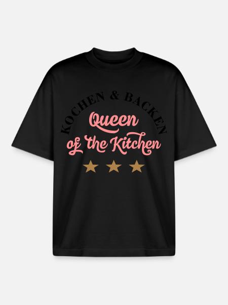 kochen - Boxy Heavyweight Unisex Organic T-Shirt von Stanley/Stella - Schwarz