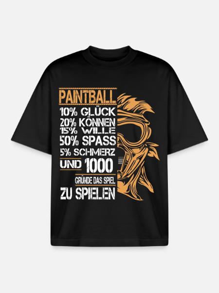 Paintball - Boxy Heavyweight Unisex Organic T-Shirt von Stanley/Stella - Schwarz