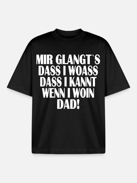 Mir glangt`s... - Boxy Heavyweight Unisex Organic T-Shirt von Stanley/Stella - Schwarz
