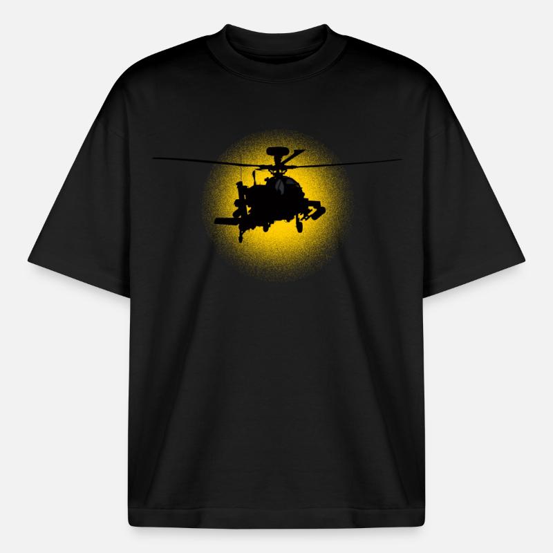 Apache - T-shirt unisexe boxy épais biologique Stanley/Stella - noir
