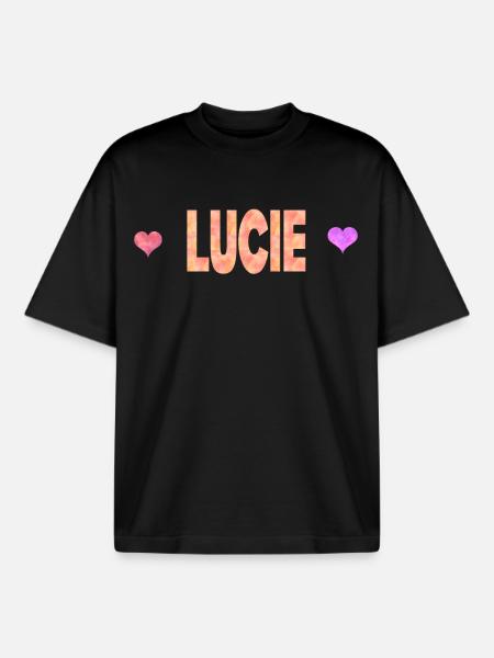 Lucie - T-shirt unisexe boxy épais biologique Stanley/Stella - noir