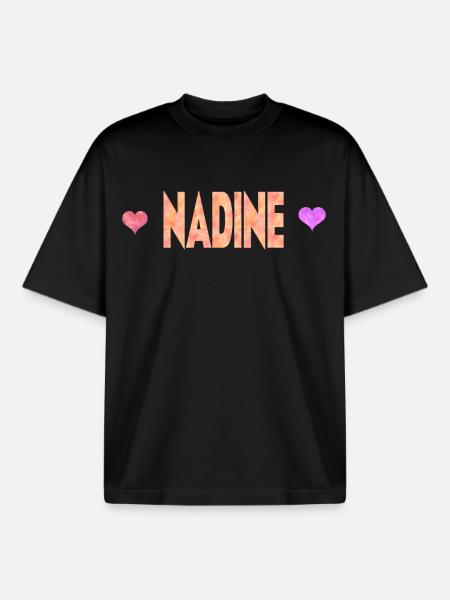 Nadine - Boxy Heavyweight Unisex Organic T-Shirt by Stanley/Stella - black