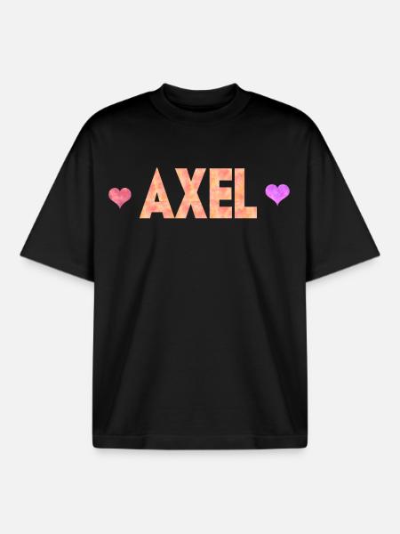 Axel - T-shirt unisexe boxy épais biologique Stanley/Stella - noir