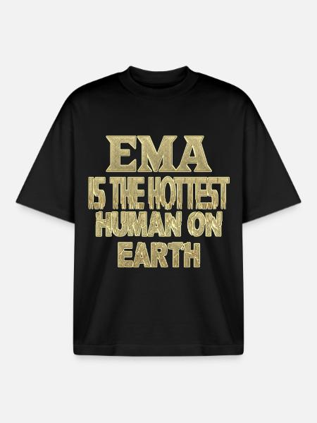 Ema - T-shirt unisexe boxy épais biologique Stanley/Stella - noir