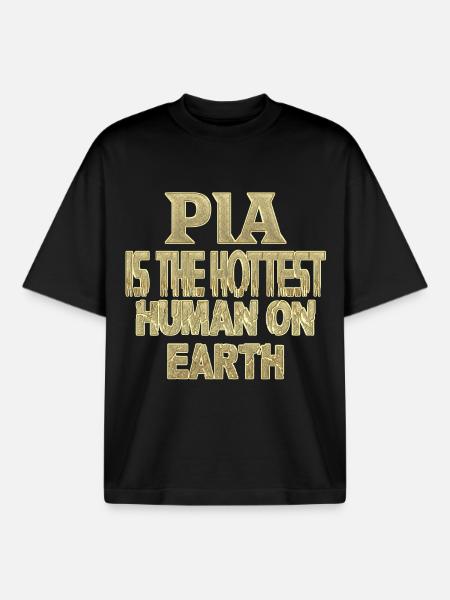Pia - Boxy Heavyweight Unisex Organic T-Shirt by Stanley/Stella - black
