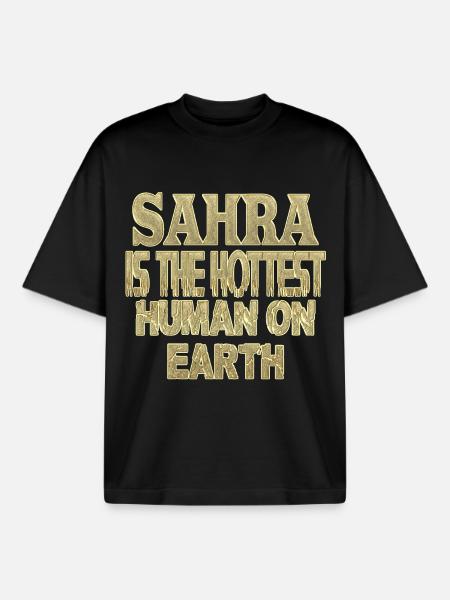 Sahra - Boxy Heavyweight Unisex Organic T-Shirt von Stanley/Stella - Schwarz