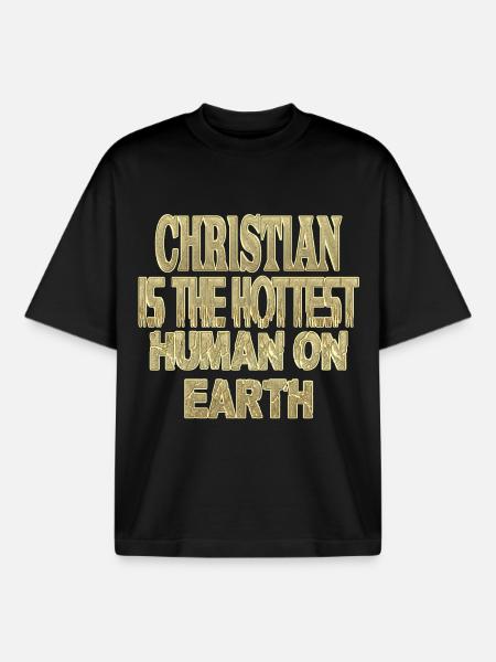 Christian - Boxy Heavyweight Unisex Organic T-Shirt by Stanley/Stella - black