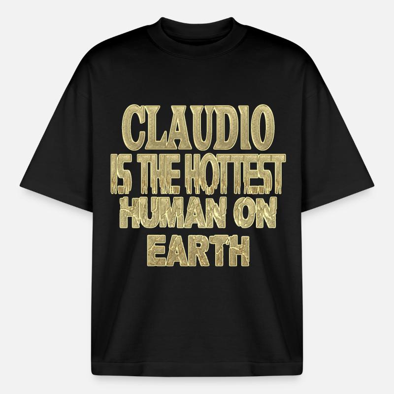 Claudio - Boxy Heavyweight Unisex Organic T-Shirt by Stanley/Stella - black