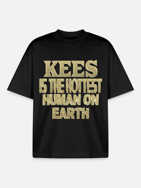 Kees - T-shirt unisexe boxy épais biologique Stanley/Stella - noir