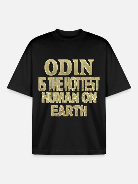 Odin - T-shirt unisexe boxy épais biologique Stanley/Stella - noir