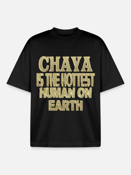 Chaya - T-shirt unisexe boxy épais biologique Stanley/Stella - noir