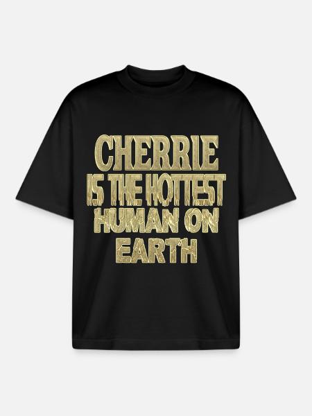 Cherrie - Boxy Heavyweight Unisex Organic T-Shirt by Stanley/Stella - black