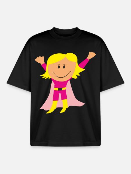 Girl - Boxy Heavyweight Unisex Organic T-Shirt by Stanley/Stella - black