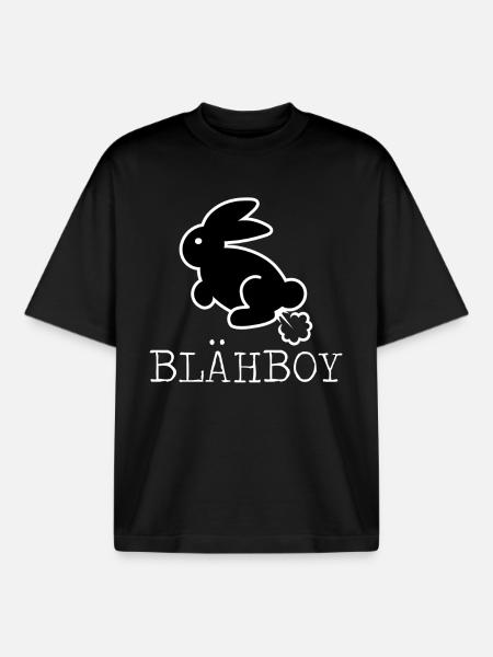 BLÄHBOY - Boxy Heavyweight Unisex Organic T-Shirt von Stanley/Stella - Schwarz