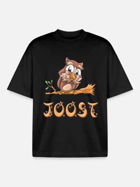 Owl Joost - Boxy Heavyweight Unisex Organic T-Shirt by Stanley/Stella - black