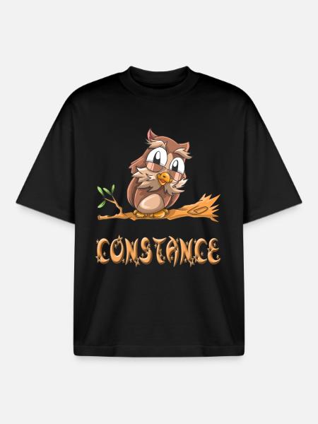 Owl Constance - Boxy Heavyweight Unisex Organic T-Shirt by Stanley/Stella - black