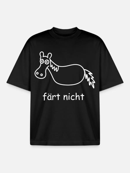 faert nicht - Boxy Heavyweight Unisex Organic T-Shirt von Stanley/Stella - Schwarz